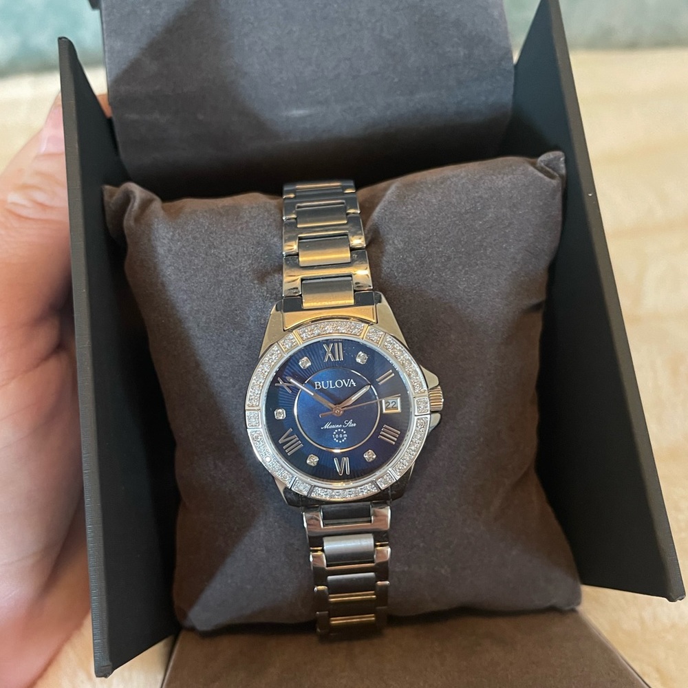 BULOVA Marine Star Watch - Diamonds